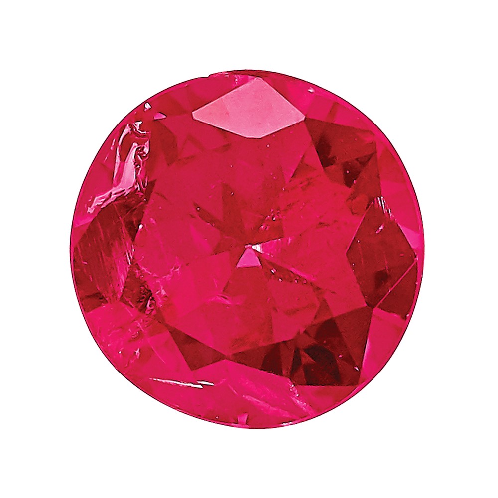 Gemstone Ruby Aa Quality 1.75mm Round Diamond-Cut