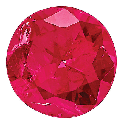 Gemstone Ruby Aa Quality 2.25mm Round Diamond-Cut
