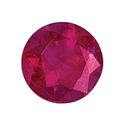 Gemstone Ruby A Quality 1mm Round Diamond-Cut