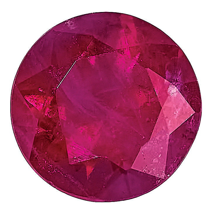 Gemstone Ruby A Quality 1.5mm Round Diamond-Cut