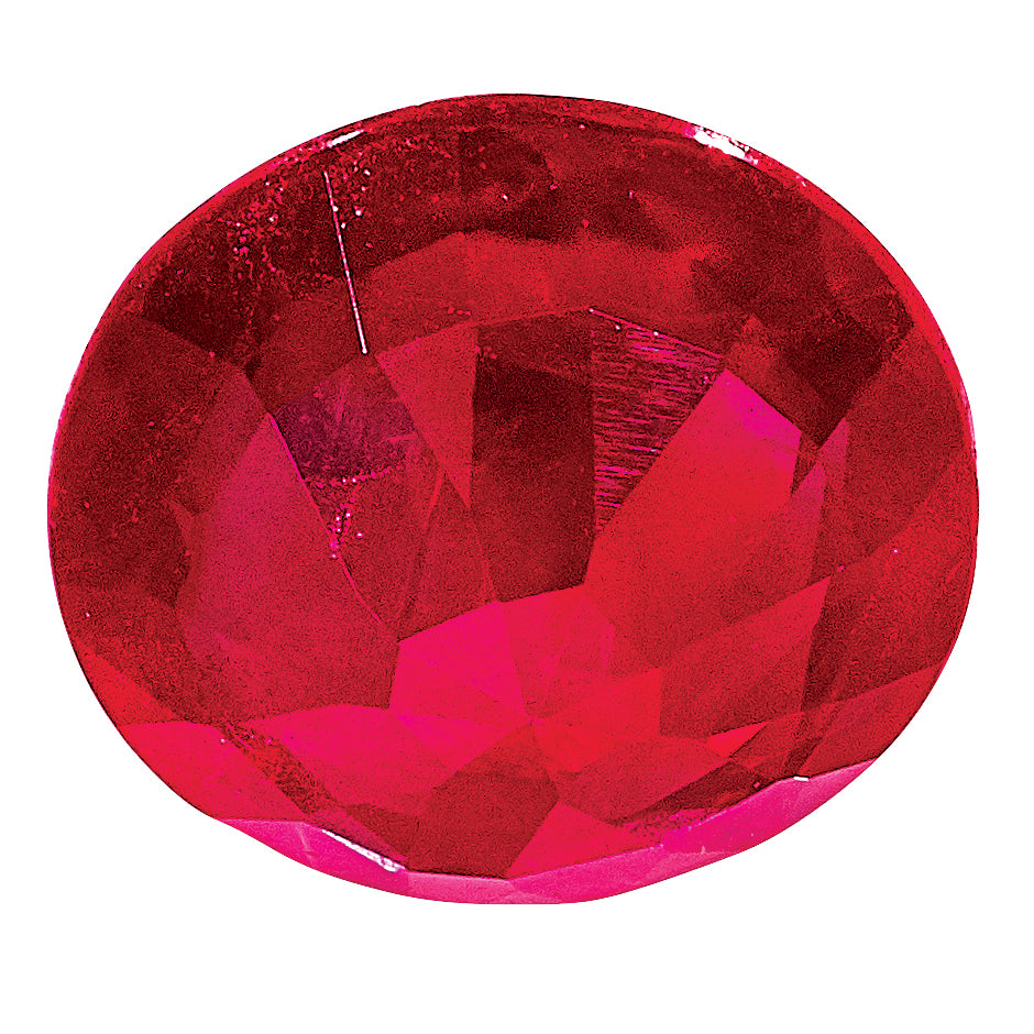 Gemstone Ruby Aa Quality 5mm Round Diamond-Cut