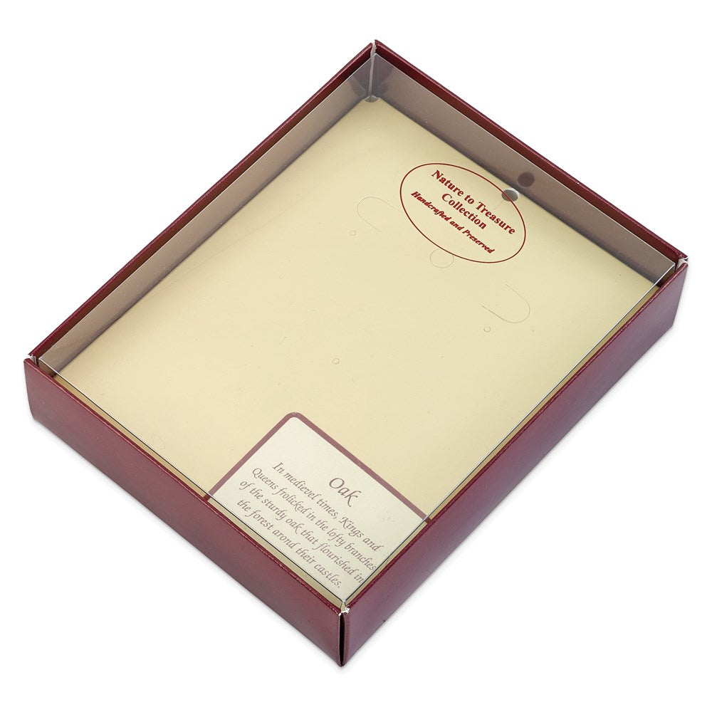 Fashion Lacquer Dipped Pink Real Rose Gold-Tone Dangle Post Earrings