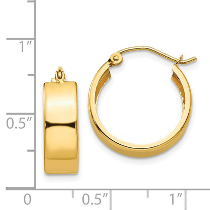 14K Yellow Gold Hoop Earrings