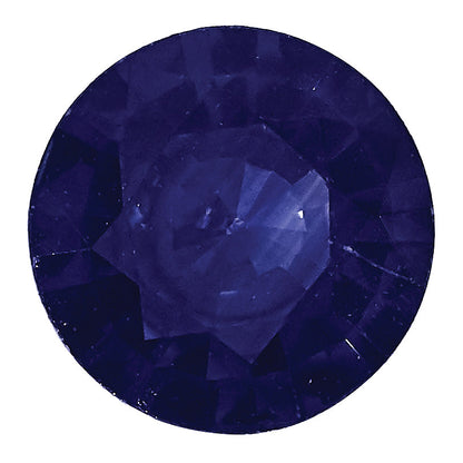 Gemstone Blue Sapphire A Quality 2.5mm Round Diamond-Cut