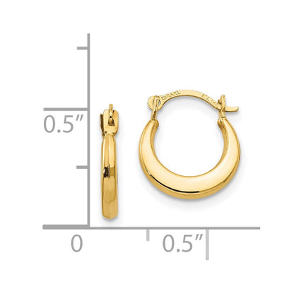 14K Yellow Gold Madi K Small Hoop Earrings