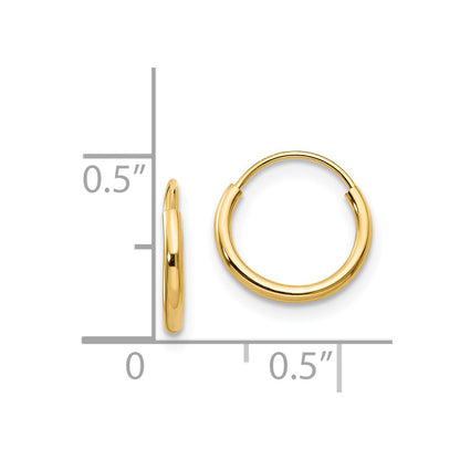 14K Yellow Gold Madi K Endless Hoop Earrings
