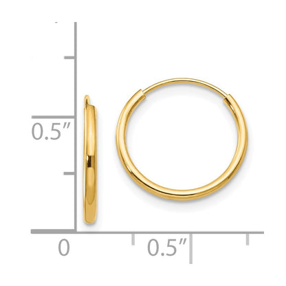 14K Yellow Gold Madi K Endless Hoop Earrings