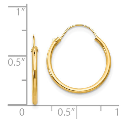 14K Yellow Gold Madi K Hoop Earrings