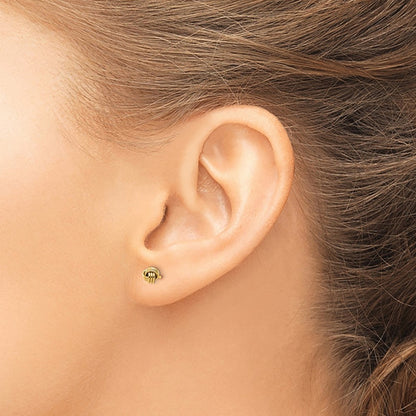 14K Yellow Gold Madi K Polished Love Knot Post Earrings