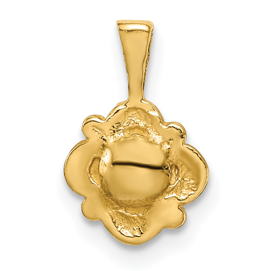 14K Yellow Gold Madi K 4-5mm White Button Freshwater Cultured Pearl Pendant