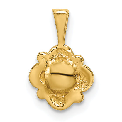 14K Yellow Gold Madi K 4-5mm White Button Freshwater Cultured Pearl Pendant