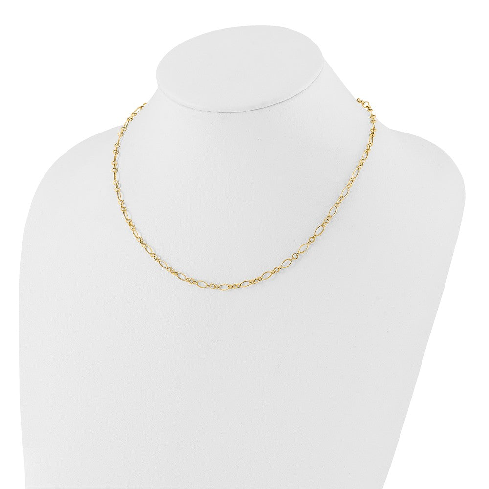 14K Yellow Gold Oval Link Necklace