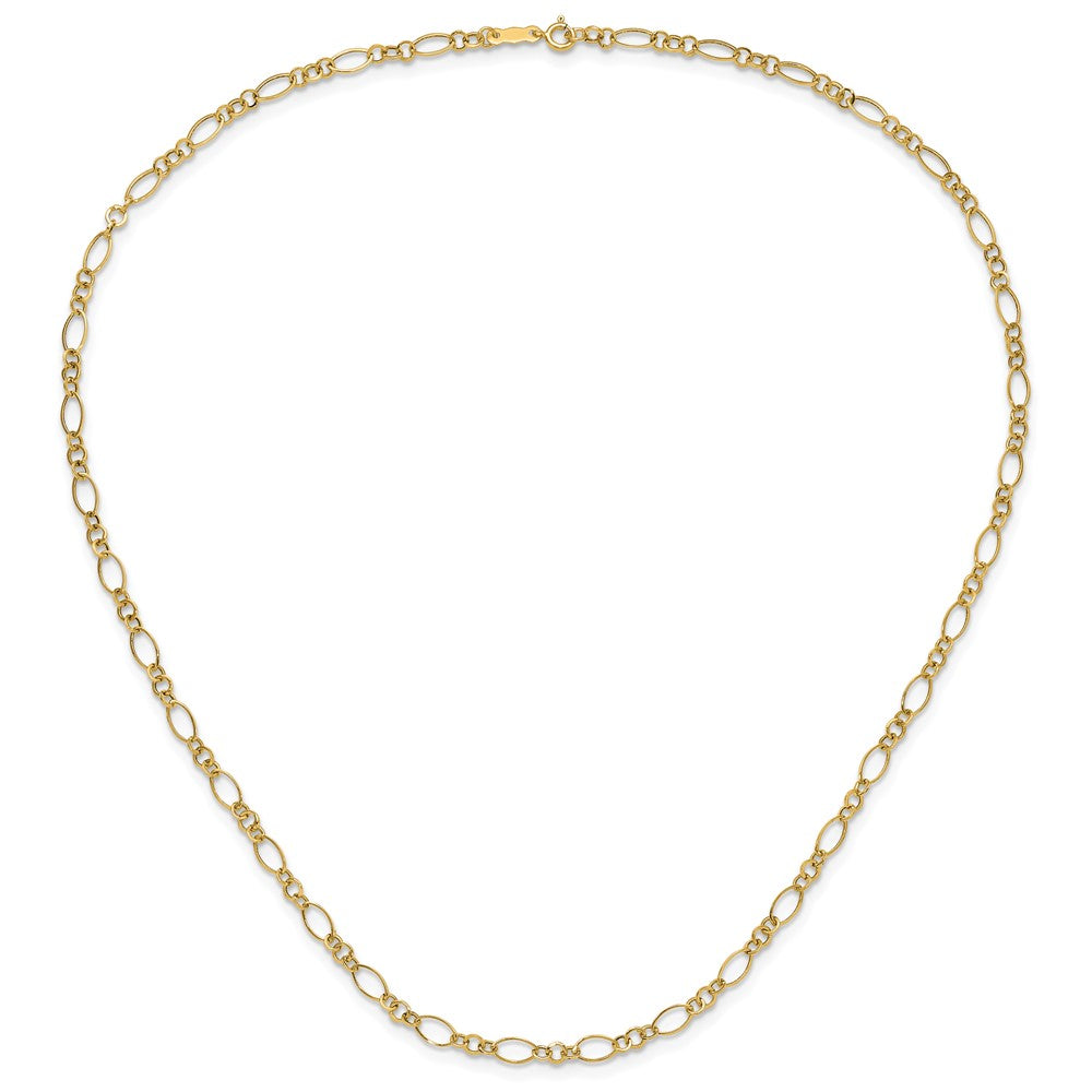 14K Yellow Gold Oval Link Necklace
