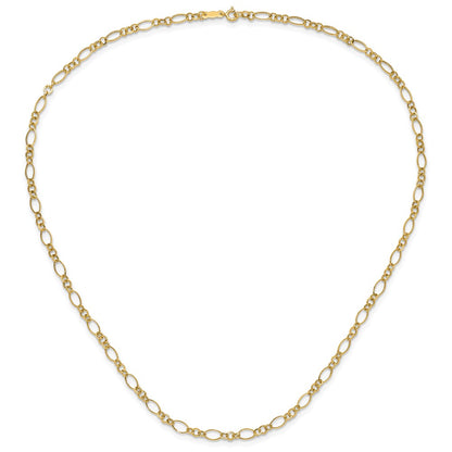 14K Yellow Gold Oval Link Necklace
