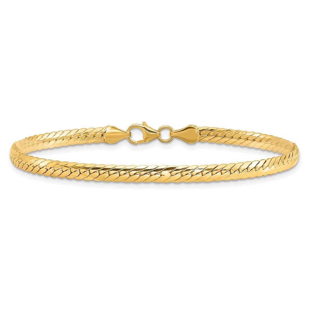 7.5 Inch 14K Polished 7In Fancy Link Bracelet