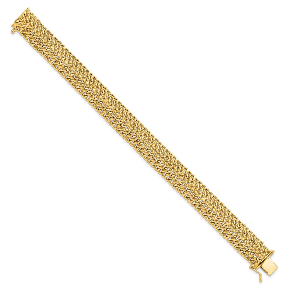 7.5 Inch 14K Polished 7.5In Fancy Link Bracelet