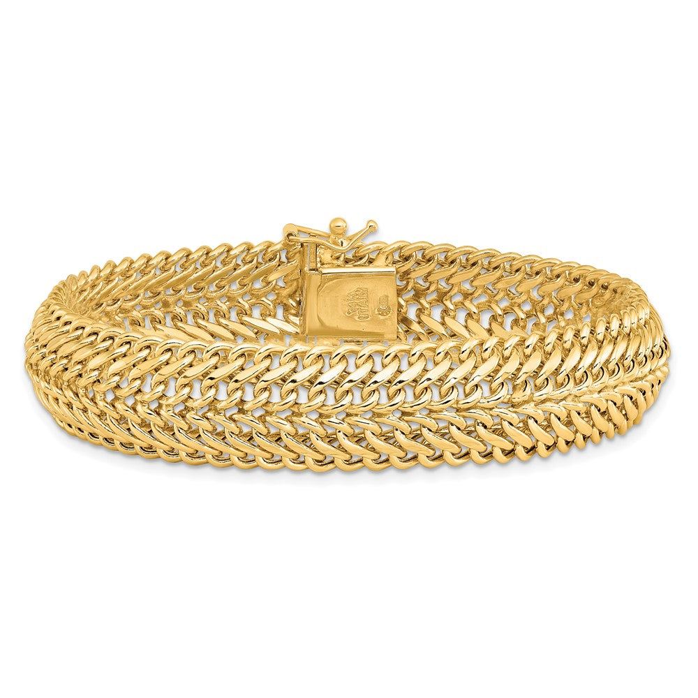 7.5 Inch 14K Polished 7.5In Fancy Link Bracelet