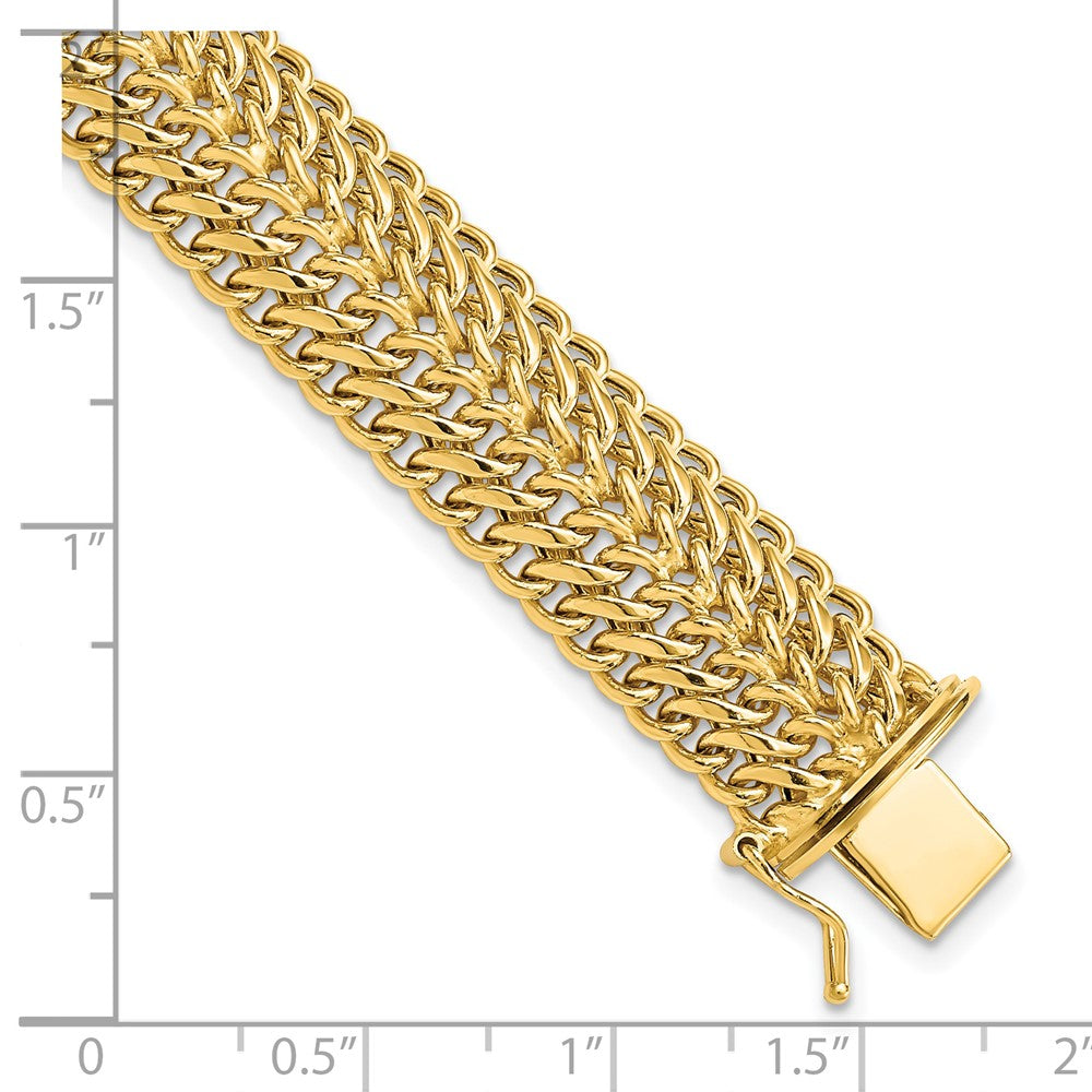7.5 Inch 14K Polished 7.5In Fancy Link Bracelet