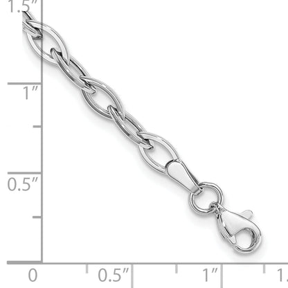 7.5 Inch 14K White Gold Polished Bracelet