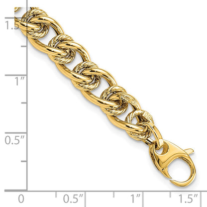 7.5 Inch 14K Polished Fancy Link Bracelet