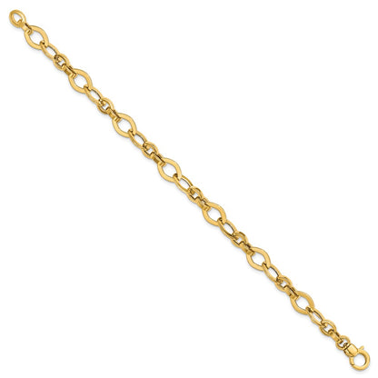 7.75 Inch 14K Polished Fancy Link Bracelet