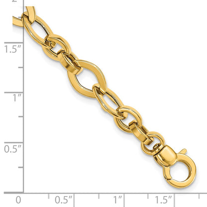 7.75 Inch 14K Polished Fancy Link Bracelet