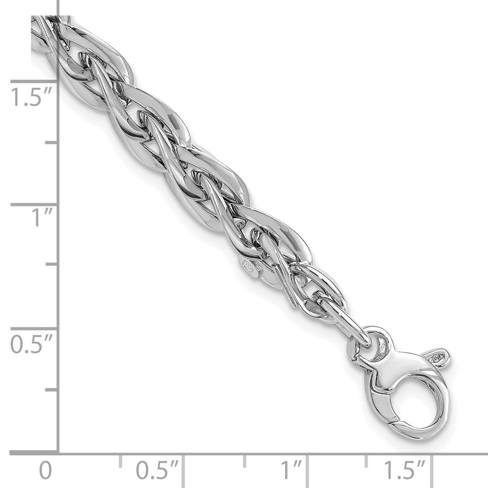 7.5 Inch 14K White Gold Polished Bracelet