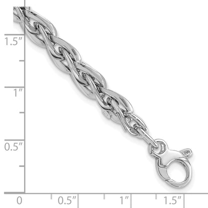 7.5 Inch 14K White Gold Polished Bracelet
