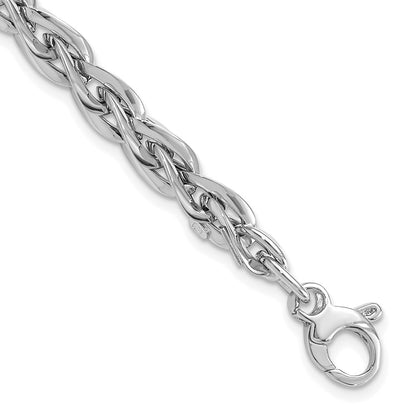 7.5 Inch 14K White Gold Polished Bracelet