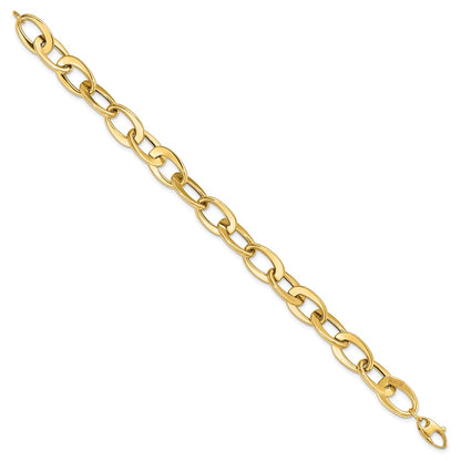 8 Inch 14K Polished Fancy Link Bracelet