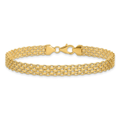 7.5 Inch 14K Polished Fancy Link Bracelet