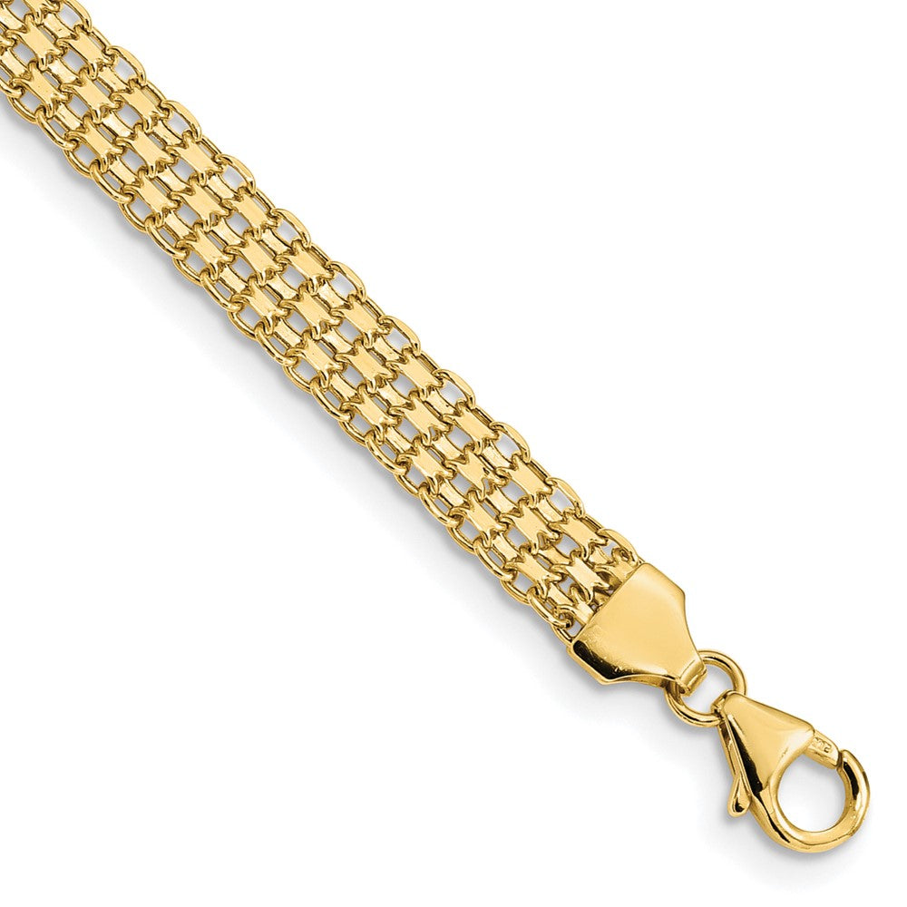 7.5 Inch 14K Polished Fancy Link Bracelet