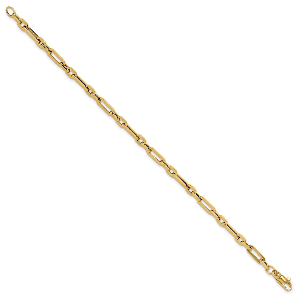 7.5 Inch 14K Gold Polished Fancy Link Bracelet