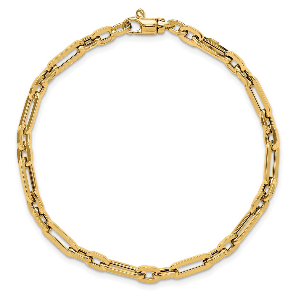 7.5 Inch 14K Gold Polished Fancy Link Bracelet