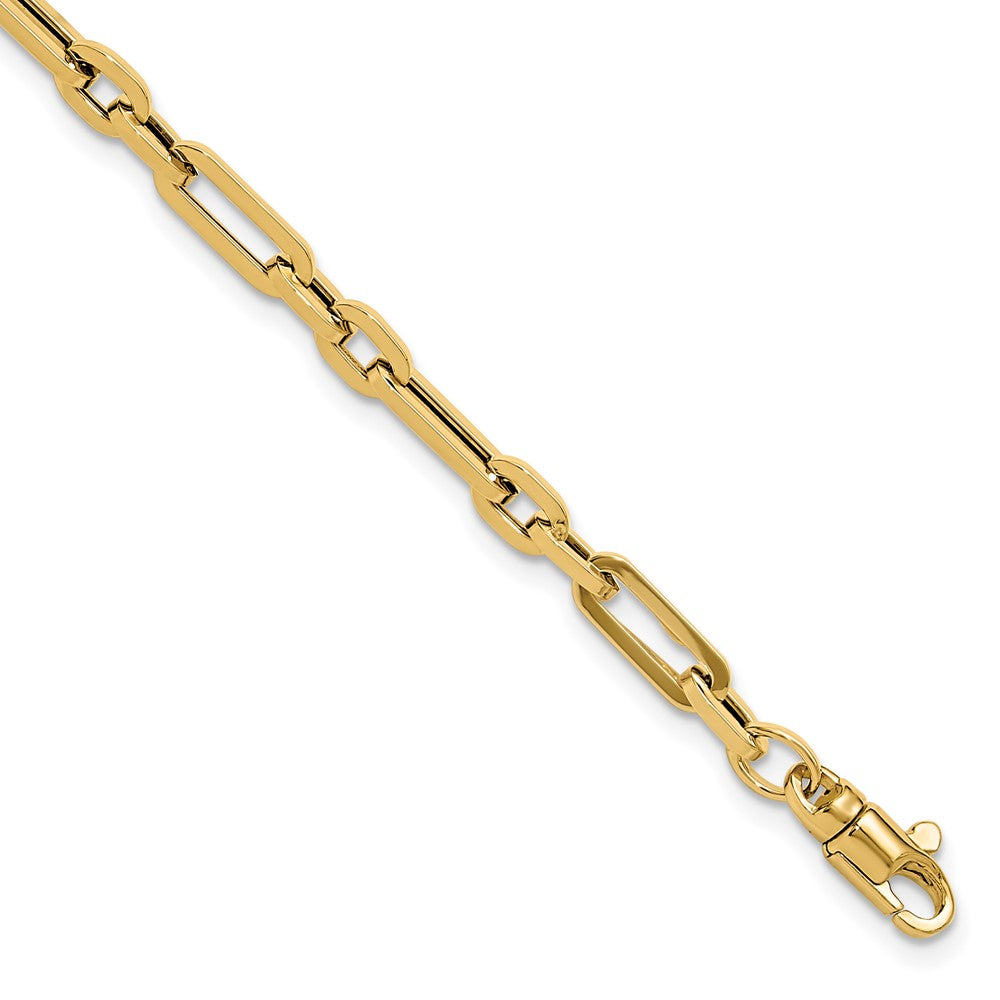 7.5 Inch 14K Gold Polished Fancy Link Bracelet