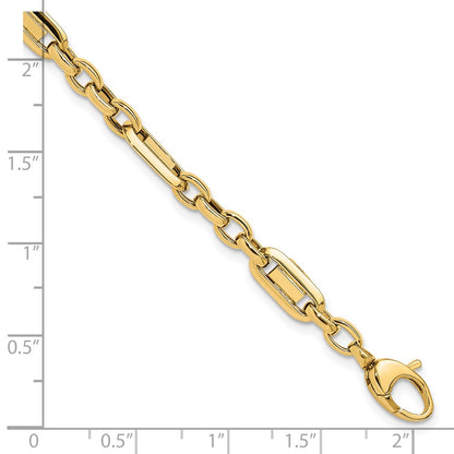 7.5 Inch 14K Polished Fancy Link Bracelet