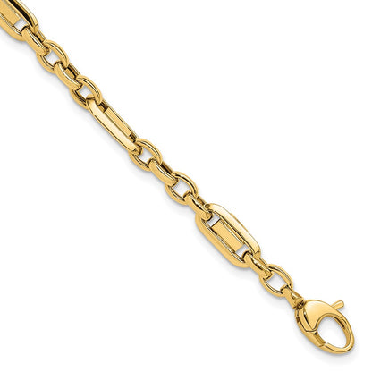 7.5 Inch 14K Polished Fancy Link Bracelet