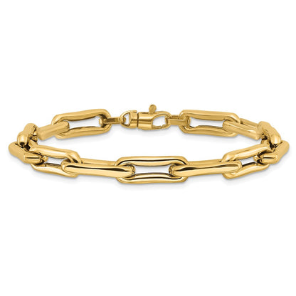 7.5 Inch 14K Polished Fancy Link Bracelet
