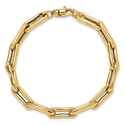 7.5 Inch 14K Polished Fancy Link Bracelet