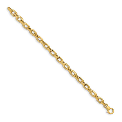 7.5 Inch 14K Polished Fancy Link Bracelet