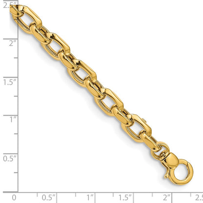 7.5 Inch 14K Polished Fancy Link Bracelet