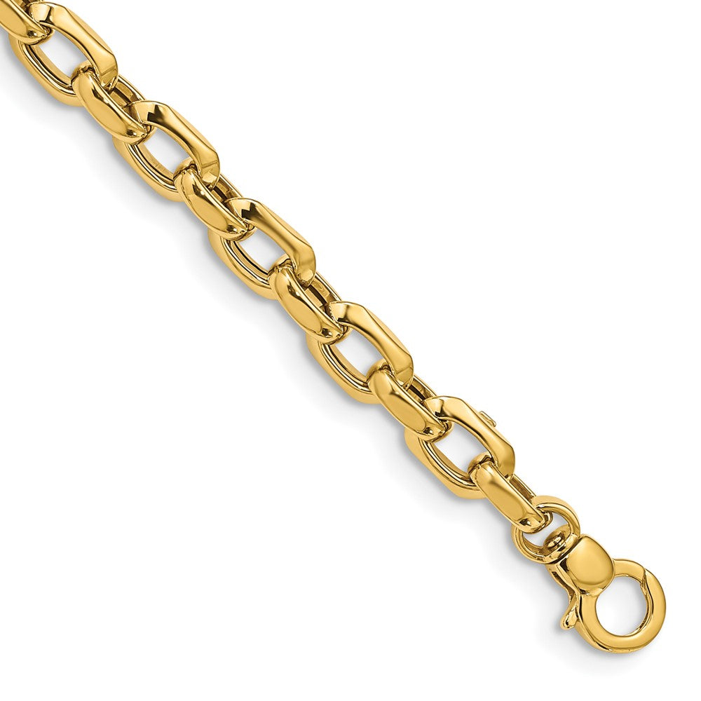 7.5 Inch 14K Polished Fancy Link Bracelet