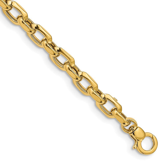 7.5 Inch 14K Polished Fancy Link Bracelet