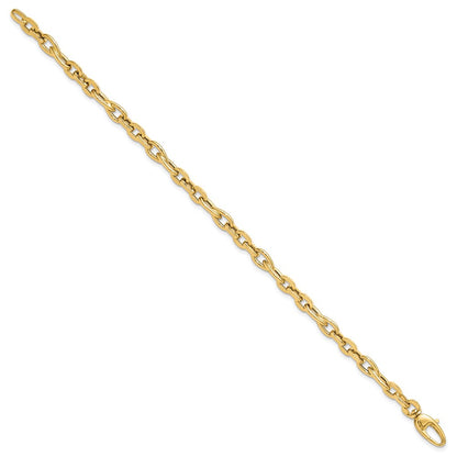 7.5 Inch 14K 7.5In Polished Fancy Link Bracelet