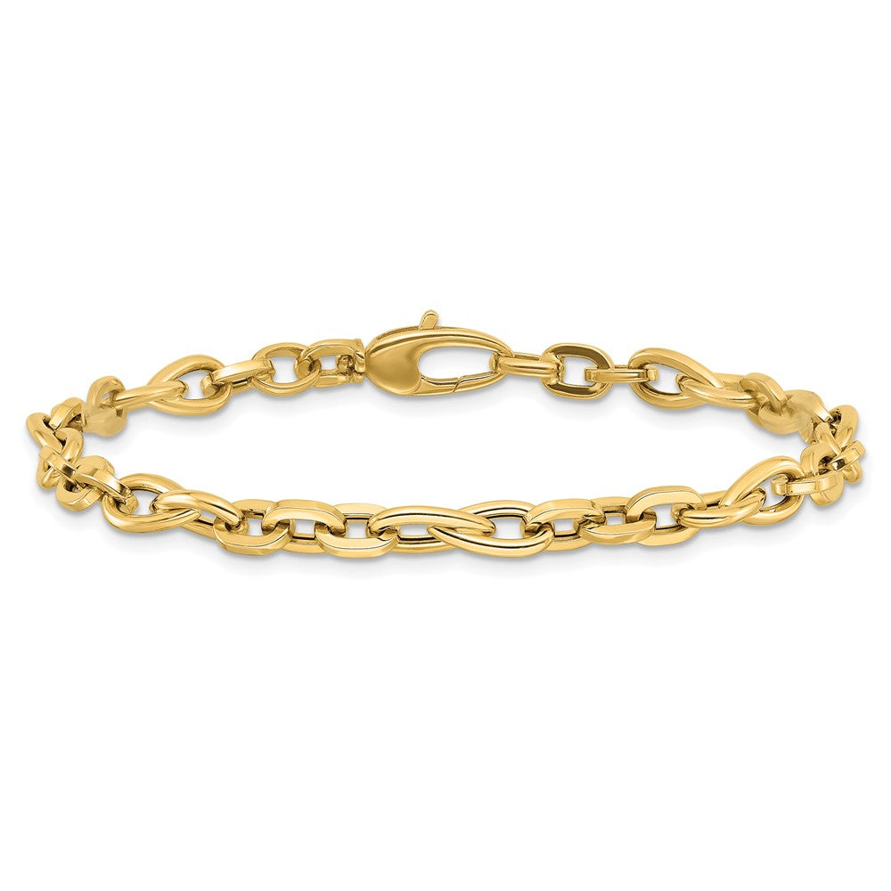 7.5 Inch 14K 7.5In Polished Fancy Link Bracelet