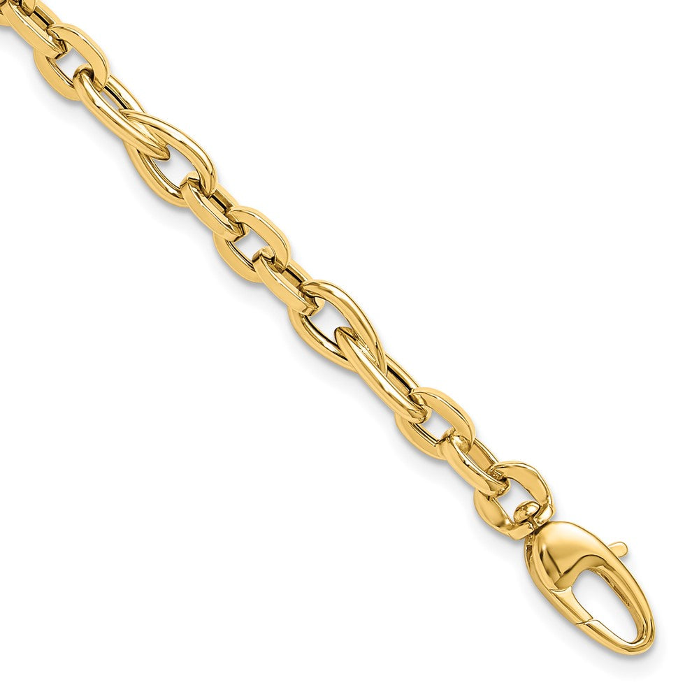 7.5 Inch 14K 7.5In Polished Fancy Link Bracelet