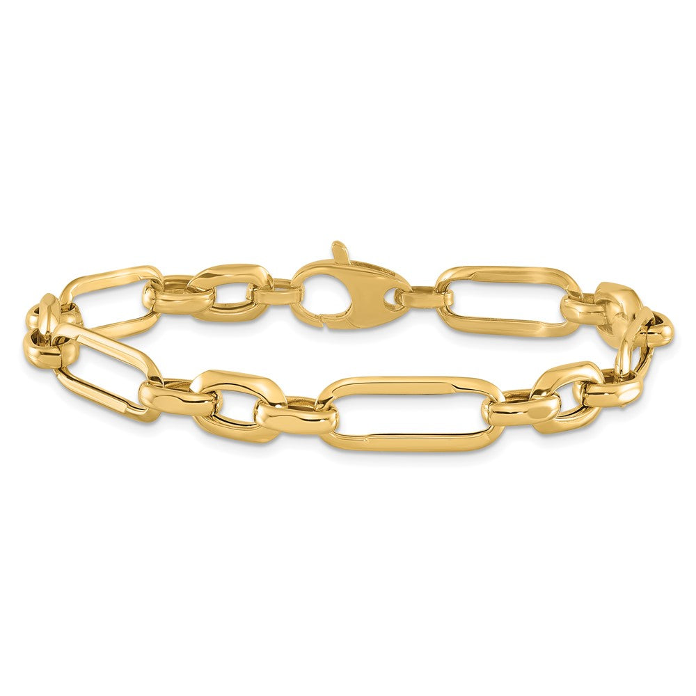 7.5 Inch 14K Polished Fancy Link Bracelet