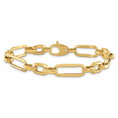 7.5 Inch 14K Polished Fancy Link Bracelet