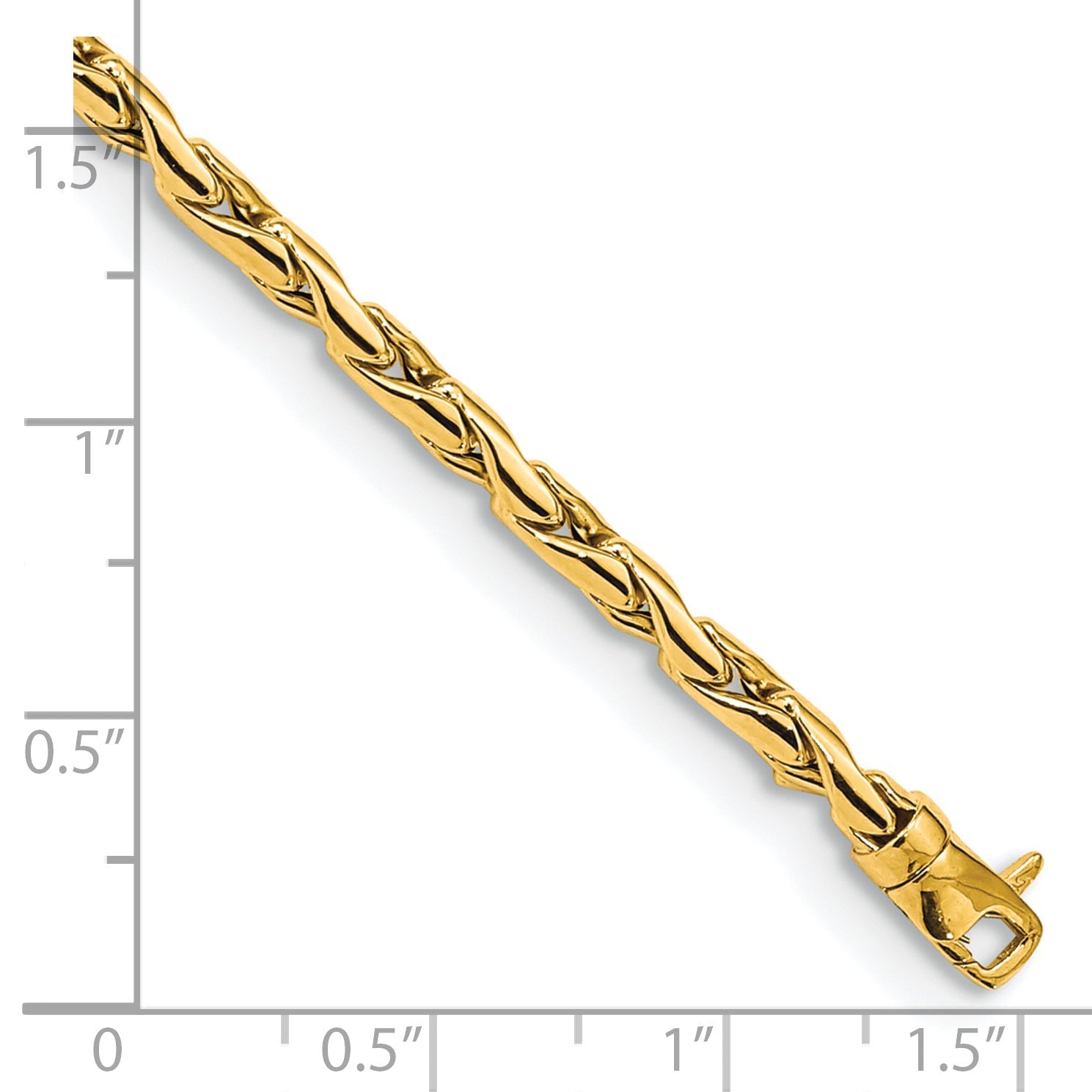 7.5 Inch 14K 3.25mm Polished Fancy Link Bracelet