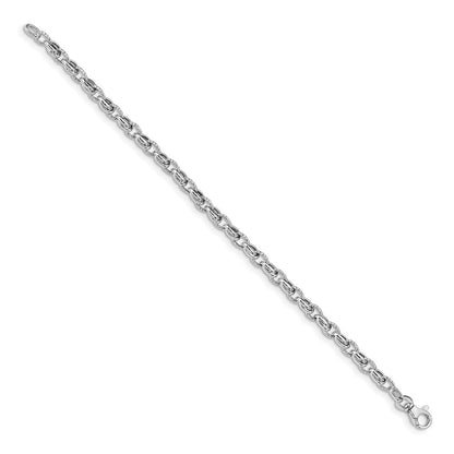7.5 Inch 14K White Gold 7.5In Polished Fancy Link Bracelet